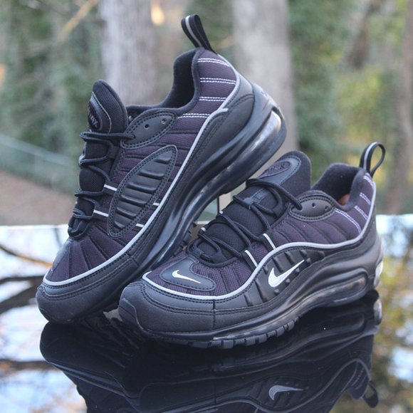 Nike Air Max 98 Black Grey Size 7Y - Picture 5 of 12